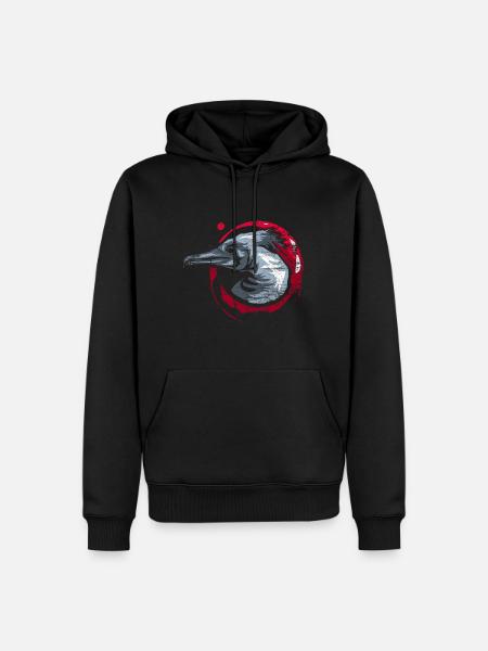 Kormoran Geschenk - Men’s Premium Organic Hoodie - black