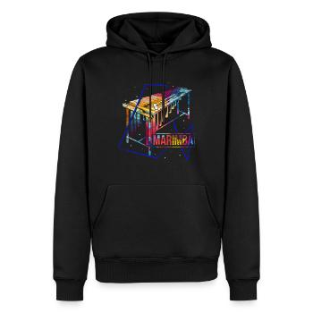 Marimba Polygon Geschenk - Männer Premium Bio Hoodie - Schwarz - Vorne - Nico (187cm)
