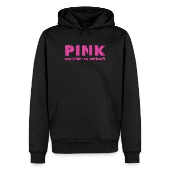 Pink était épuisé - Sweat à capuche Premium bio Homme - noir - Devant - Nico (187cm)