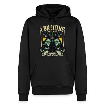 Taucher Lustige Sprüche Tauchen Statement Geschenk - Männer Premium Bio Hoodie - Schwarz - Vorne - Nico (187cm)