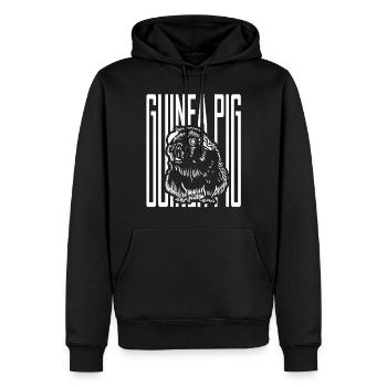 cobayes - Sweat à capuche Premium bio Homme - noir - Devant - Nico (187cm)