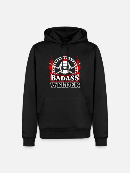 Badass Schweißer - Männer Premium Bio Hoodie - Schwarz