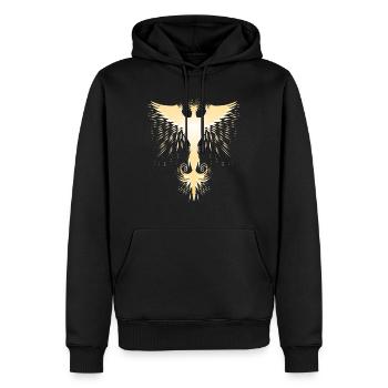 Goldener Phönix - Männer Premium Bio Hoodie - Schwarz - Vorne - Nico (187cm)