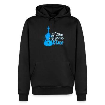 Bluegrass Musique Joueur Banjo Vintage - Sweat à capuche Premium bio Homme - noir - Devant - Nico (187cm)