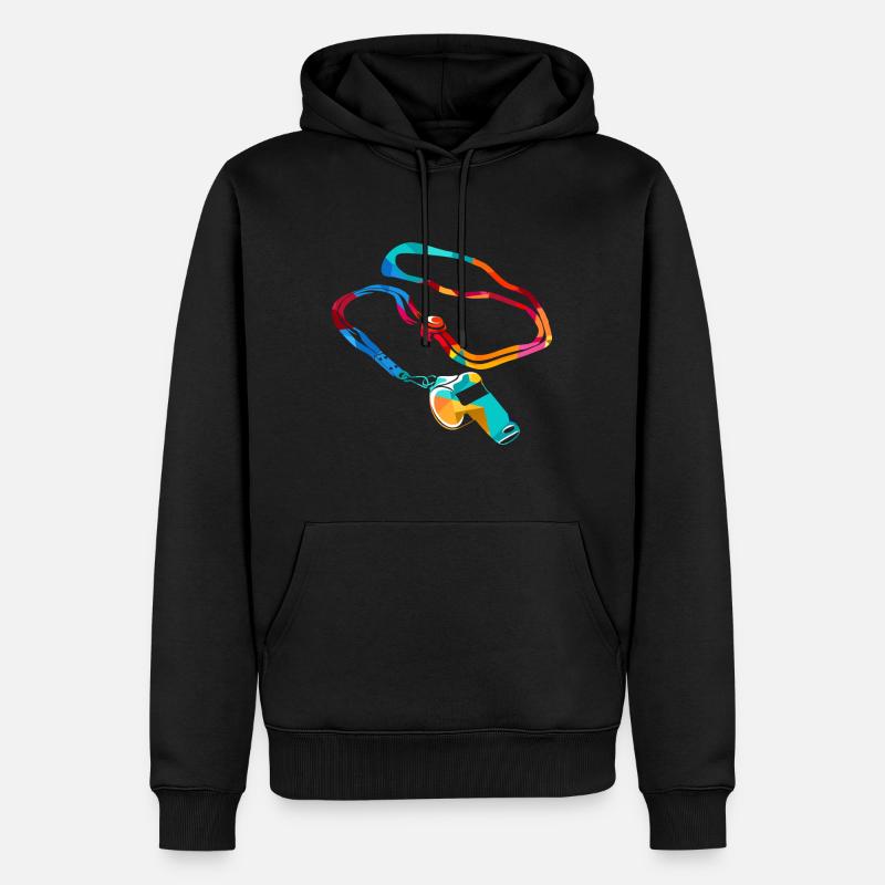 Sportlehrer Polygon - Männer Premium Bio Hoodie - Schwarz