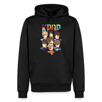 K-pop Boyband Geschenk - Männer Premium Bio Hoodie - Schwarz - Vorne - Nico (187cm)