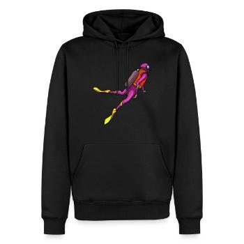 Tauchen Taucher Tauchgang Sporttaucher Geschenk - Männer Premium Bio Hoodie - Schwarz - Vorne - Nico (187cm)