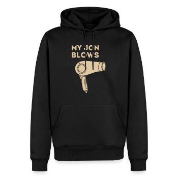 Friseur Frisör Friseurin Frisörin Friseuse - Männer Premium Bio Hoodie - Schwarz - Vorne - Nico (187cm)