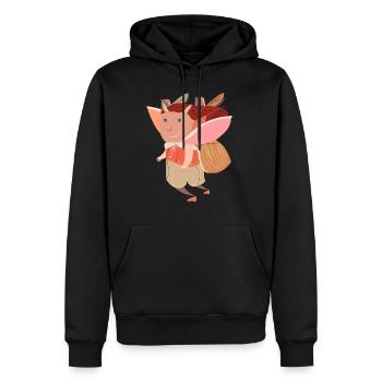 Eine feenhafte Kreatur - Männer Premium Bio Hoodie - Schwarz - Vorne - Nico (187cm)