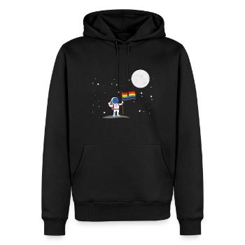 Astronaut Schwul Gay LGBT Pride LGBTQ - Sweat à capuche Premium bio Homme - noir - Devant - Nico (187cm)