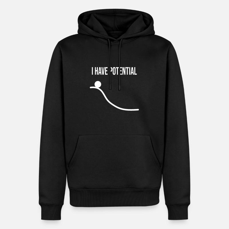 I HAVE POTENTIAL - Männer Premium Bio Hoodie - Schwarz
