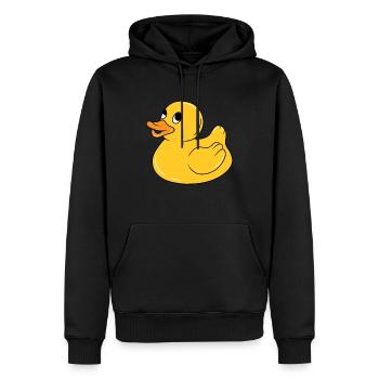 Rubber duck rubber duck duck Funny - Men’s Premium Organic Hoodie - black - Front - Nico (187cm)
