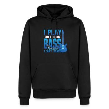Bass Musik Bass Gitarre - Männer Premium Bio Hoodie - Schwarz - Vorne - Nico (187cm)
