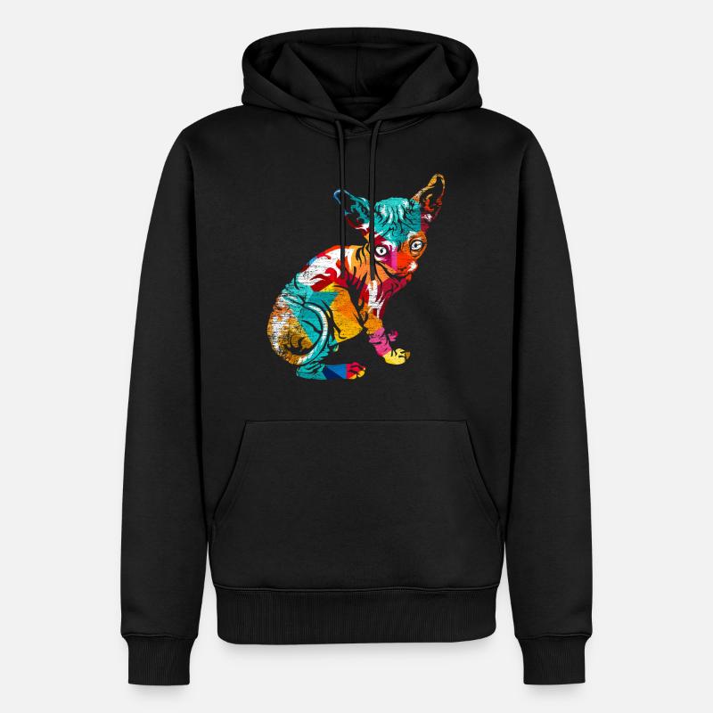 Polygone de Sphynx - Sweat à capuche Premium bio Homme - noir