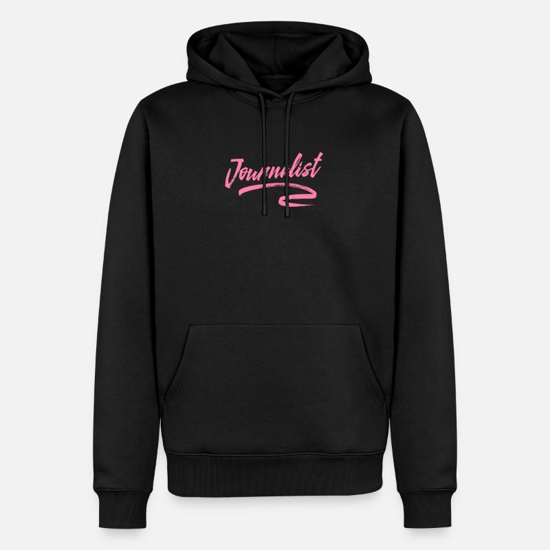 Journalismus - Männer Premium Bio Hoodie - Schwarz