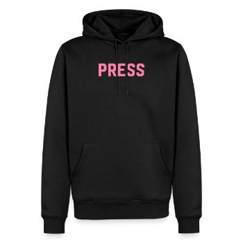 Presse Reporterin Journalistin Autor Journalismus - Männer Premium Bio Hoodie - Schwarz - Vorne - Nico (187cm)