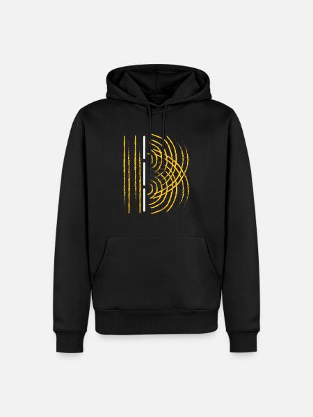 DOUBLE SLIT EXPERIMENT - Men’s Premium Organic Hoodie - black