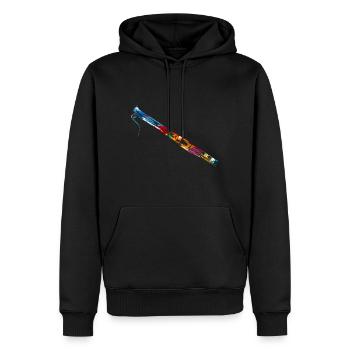Bassoon gift - Men’s Premium Organic Hoodie - black - Front - Nico (187cm)