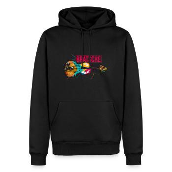 Bratsche Geschenk - Männer Premium Bio Hoodie - Schwarz - Vorne - Nico (187cm)