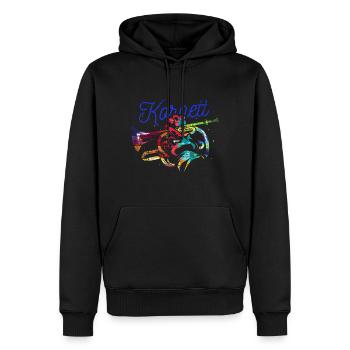 Kornett Geschenk - Männer Premium Bio Hoodie - Schwarz - Vorne - Nico (187cm)