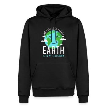 Earth Day Teachers 2019 Classroom Design - Men’s Premium Organic Hoodie - black - Front - Nico (187cm)