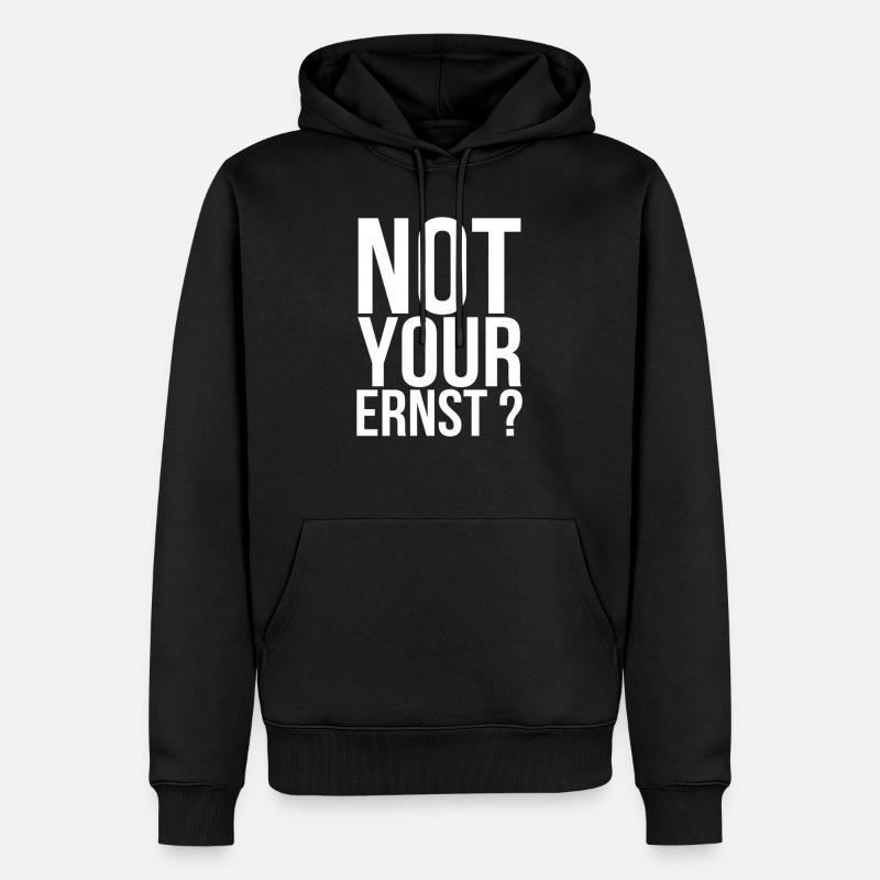 Paroles drôles - Sweat à capuche Premium bio Homme - noir