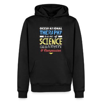 Funny Occupational Therapist Gifts Science - Men’s Premium Organic Hoodie - black - Front - Nico (187cm)