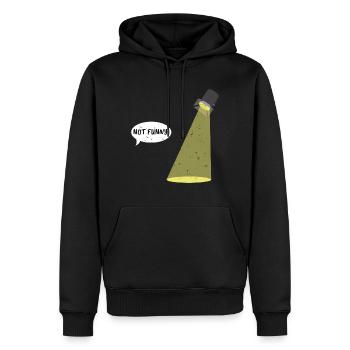 Techniciens de l’éclairage Techniciens de scène - Sweat à capuche Premium bio Homme - noir - Devant - Nico (187cm)
