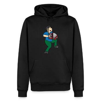 Accordéon Accordéon Accordéon T-Shirt Cadeau Jouer - Sweat à capuche Premium bio Homme - noir - Devant - Nico (187cm)