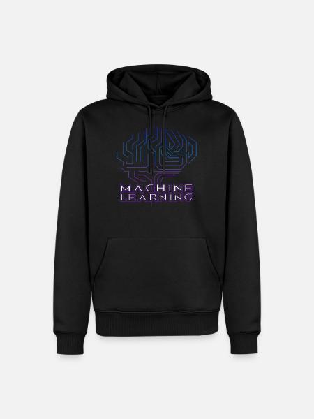 Machine Learning AI Artificial Intelligence - Men’s Premium Organic Hoodie - black