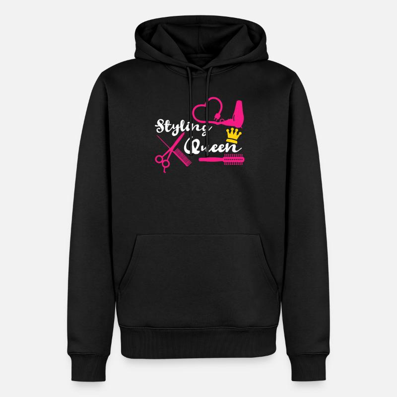 Dicton coiffeur coiffeur - Sweat à capuche Premium bio Homme - noir