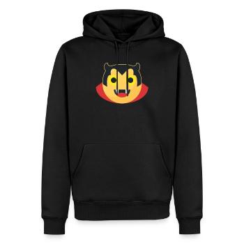 Teufel Emoji Geschenk Halloween Kinder Süss - Männer Premium Bio Hoodie - Schwarz - Vorne - Nico (187cm)
