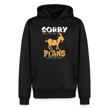 Ziegen Lustige Sprüche Cool Ziegenbauer Geschenk - Männer Premium Bio Hoodie - Schwarz - Vorne - Nico (187cm)