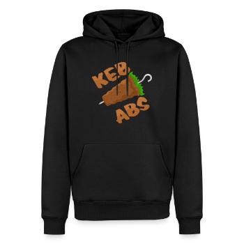 kebab - Sweat à capuche Premium bio Homme - noir - Devant - Nico (187cm)