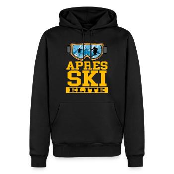 APRES SKI ELITE Lunettes de ski ski vacances - Sweat à capuche Premium bio Homme - noir - Devant - Nico (187cm)