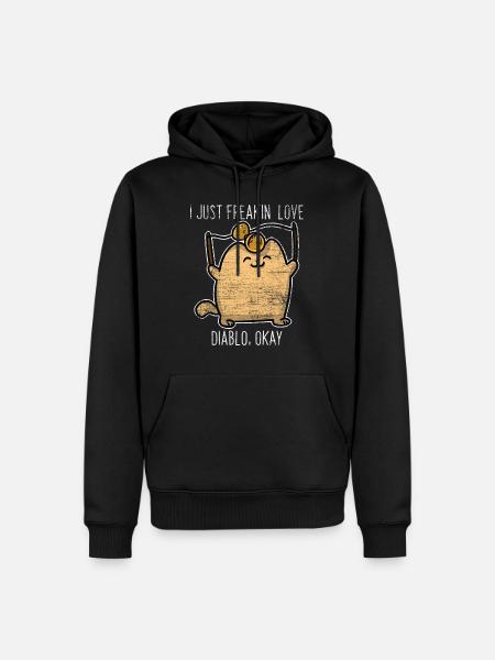 Diabolo kitten gift - Men’s Premium Organic Hoodie - black