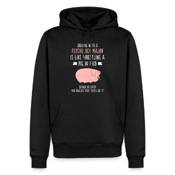 Se disputer avec un psychologue majeur comme la lutte contre la boue - Sweat à capuche Premium bio Homme - noir - Devant - Nico (187cm)