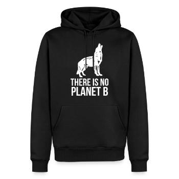 militants des droits des animaux - Sweat à capuche Premium bio Homme - noir - Devant - Nico (187cm)