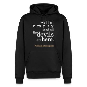 Shakespeare Drama Literatur - Männer Premium Bio Hoodie - Schwarz - Vorne - Nico (187cm)