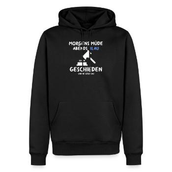 Scheidung Trennung Geschieden Das Wars Single Ex - Männer Premium Bio Hoodie - Schwarz - Vorne - Nico (187cm)