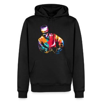 Neurochirurg - Männer Premium Bio Hoodie - Schwarz - Vorne - Nico (187cm)