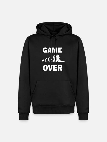 Wedding bride groom gift - Men’s Premium Organic Hoodie - black