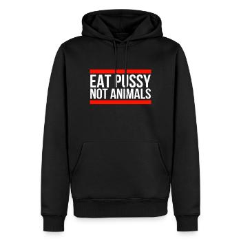 Activistes des droits des animaux - Sweat à capuche Premium bio Homme - noir - Devant - Nico (187cm)