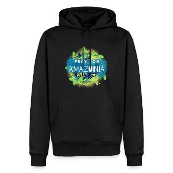Pray for Amazonas Save Amazonia Lungs of the Earth - Männer Premium Bio Hoodie - Schwarz - Vorne - Nico (187cm)