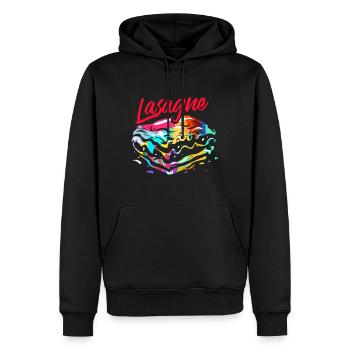 Cadeau de lasagne - Sweat à capuche Premium bio Homme - noir - Devant - Nico (187cm)