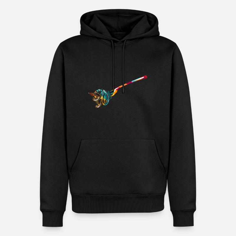 Spaghetti Geschenk - Männer Premium Bio Hoodie - Schwarz