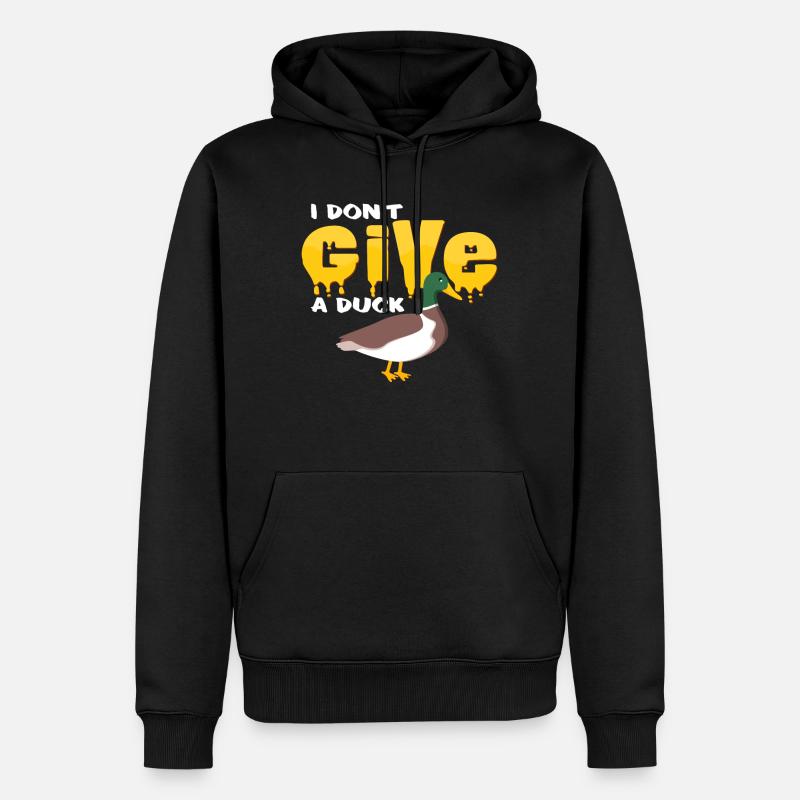 Enten - Männer Premium Bio Hoodie - Schwarz