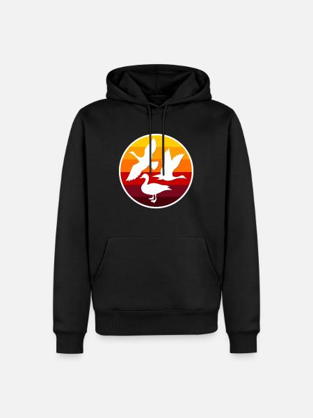 ducks - Men’s Premium Organic Hoodie - black