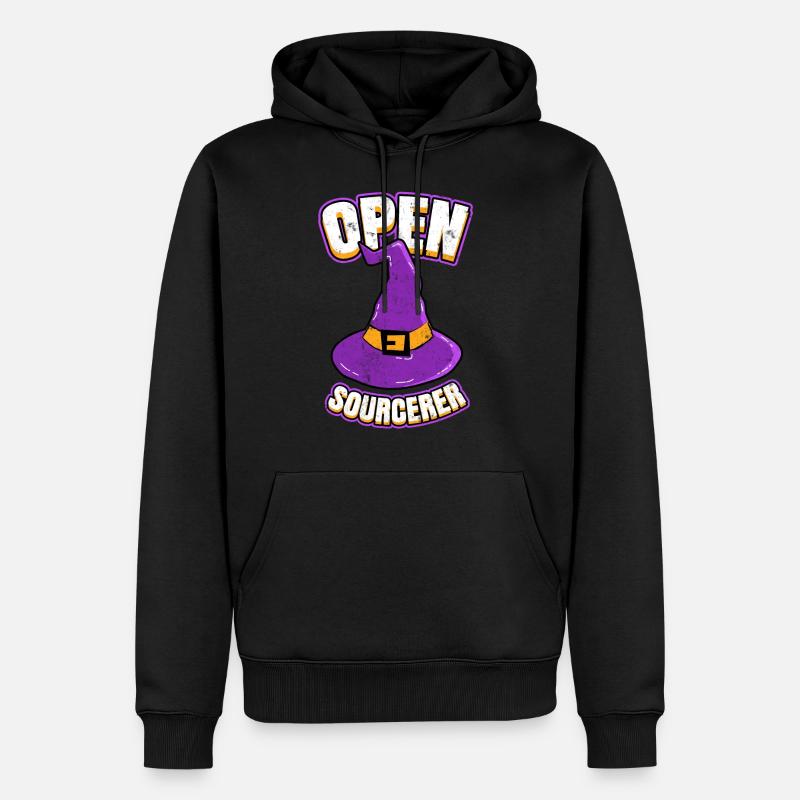 Programmeurs open source Hacker - Sweat à capuche Premium bio Homme - noir