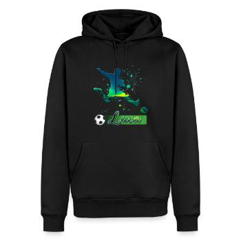 Sport2 - Sweat à capuche Premium bio Homme - noir - Devant - Nico (187cm)